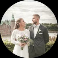 Brudeparret Mathilde & Ditlev til deres bryllup