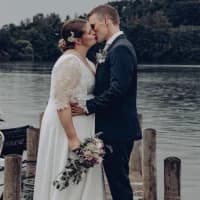 Brudeparret Signe & Kasper til deres bryllup